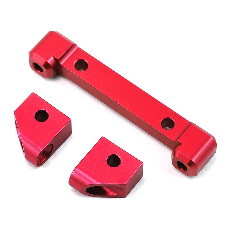 STRC ST8334FR Traxxas 4-tec 4Tec 2.0 Aluminum Front Hinge Pin Blocks (Red)