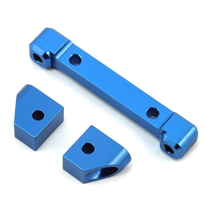 STRC ST8334RB ST Racing Concepts Traxxas 4Tec 2.0 Aluminum Rear Hinge Pin Blocks (Blue)