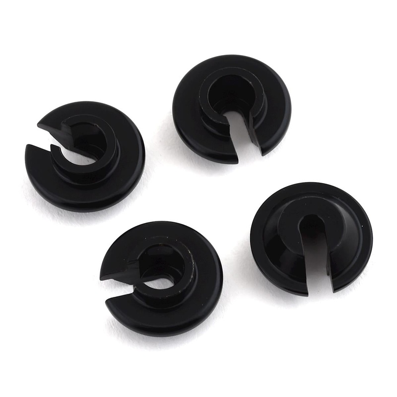 STRC STC42080LBR ST Racing Concepts Enduro Brass Lower Shock Retainers (Black) (4)