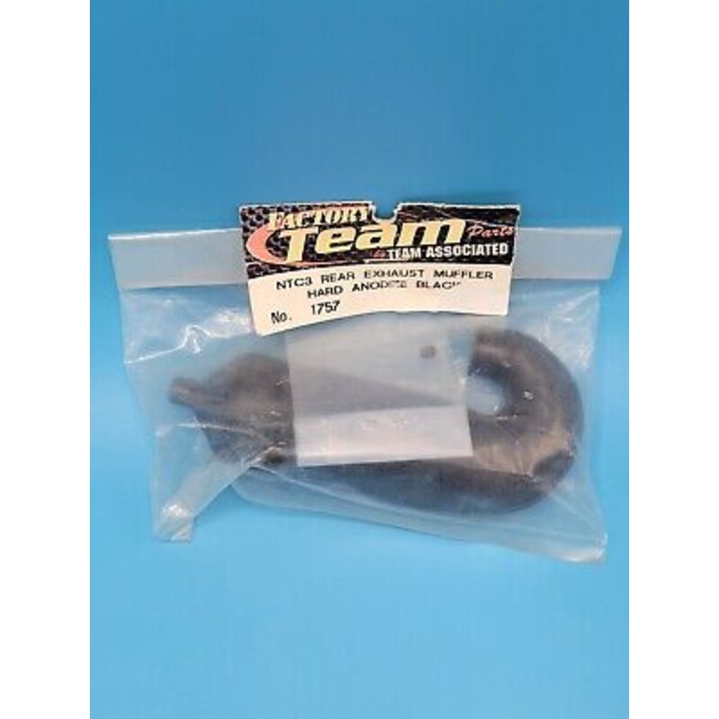 ASSOCIATED 1757 NTC3 Rear Exhaust Muffler Hard Anodize Black