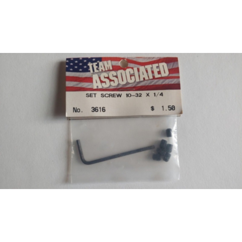 ASSOCIATED 3616 Set Screws & Wrench *DISC*