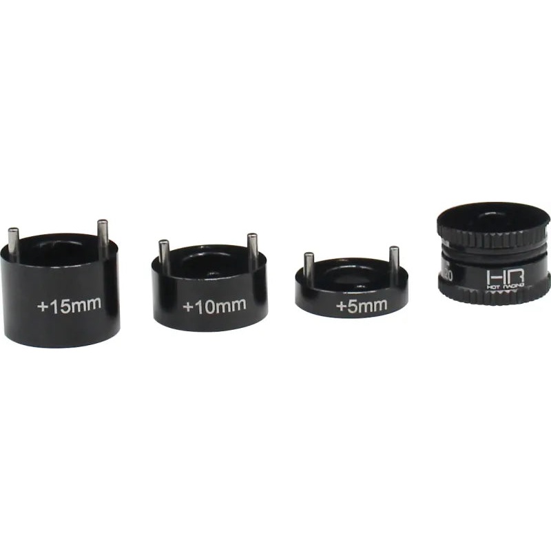 HOT RACING SD1420RH01 Aluminum Ride Height Gauge, 14-20mm plus 5, 10, & 15mm: 1/8, 1/10 Vehicles