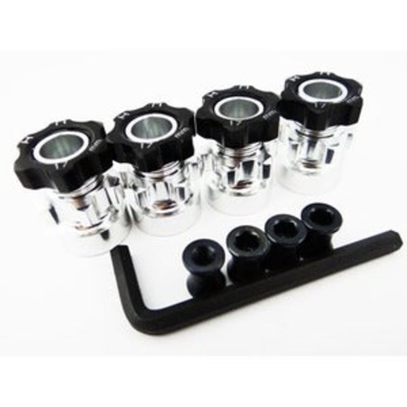 HOT RACING WH17HT01 Wheel Hub Adapters, Aluminum, 12-17mm Hex, for 1/10 Scale