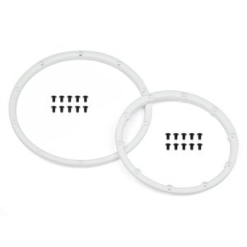 HPI 110545 White Wheel Bead Lock Rings, for the Baja 5 (2pcs)