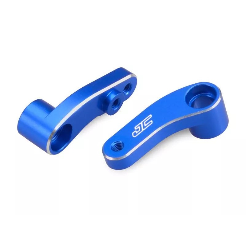 JCONCEPTS 2565-1 B6 / B6D Aluminum Steering Bellcranks-Blue