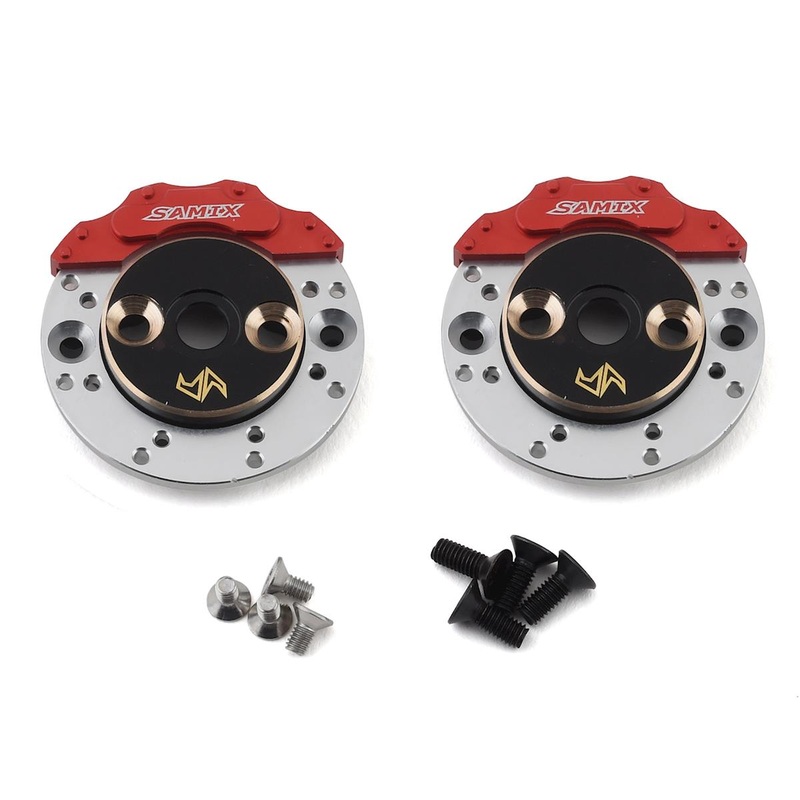 SAMIX END-4415FS Enduro Brass Rear Brake Adapter Set w/Scale Brake Rotor & Caliper