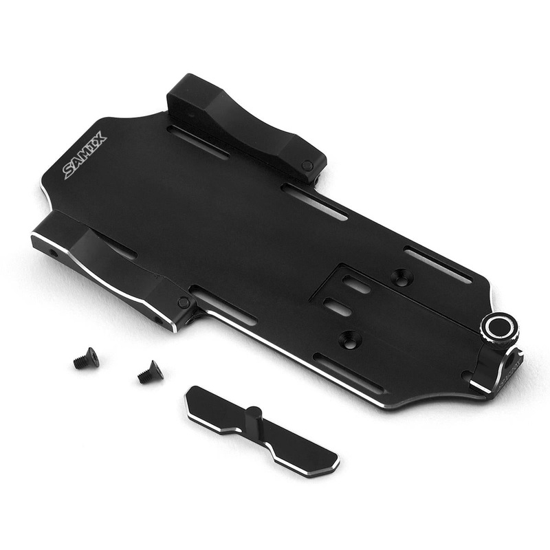 SAMIX SCX2-6035BK SCX10 II Samix Forward Adjustable Battery Tray Kit Black AXI90046 / AXI90075 Kit Only