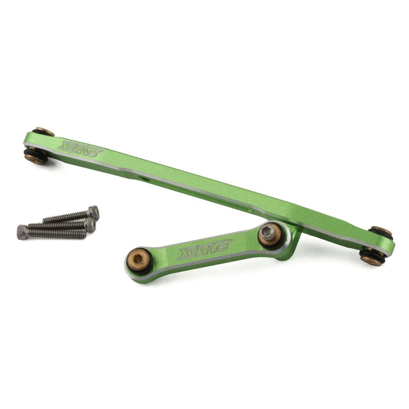 SAMIX SCX24-6025SS-GRN Aluminum Steering Link Set (Green)