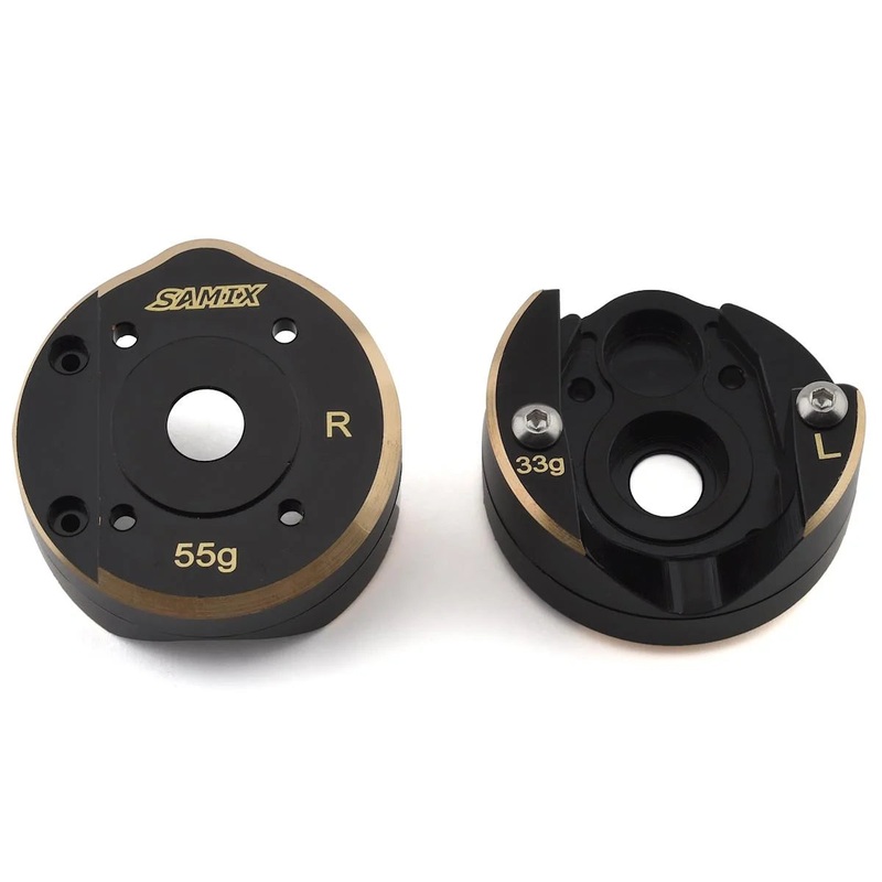 SAMIX SCX3-4012FS SCX10 III/Capra Brass Portal Cover Combo Set (55g/33g)