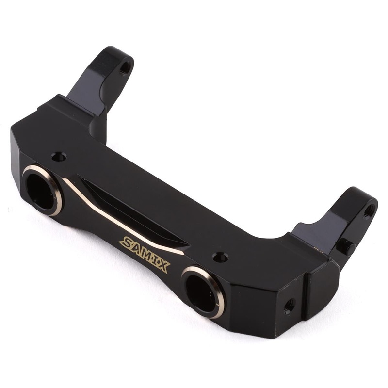 SAMIX SCX3-4060 SCX10 III Brass Front Bumper Mount (Black)