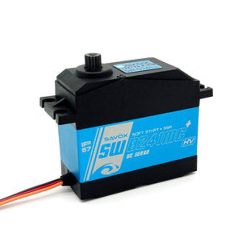 SAVOX SW-0241MGP Waterproof 1/5th Scale Digital Servo with Soft Start, 0.17sec / 555oz @ 7.4V