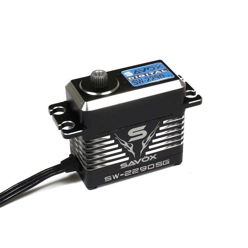SAVOX SW-2290SG-BE Waterproof Premium, High Voltage, Brushless, Digital Servo 0.11sec / 972.1oz  8.4v - Black Edition