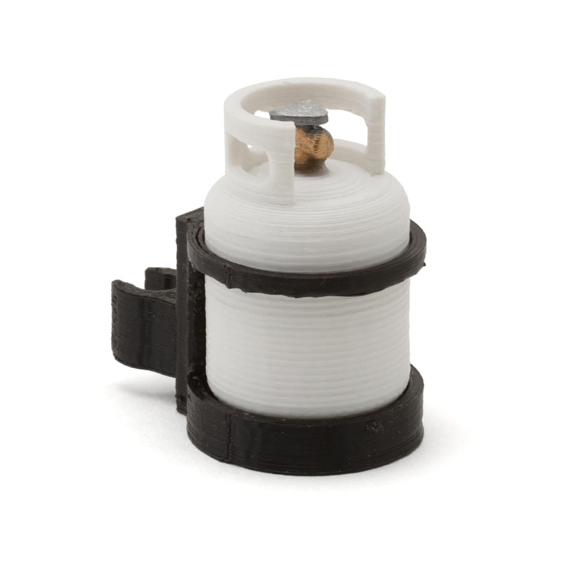 SCALE BY CHRIS SBC024PCA Scale By Chris 5LB Propane Tank w/Cage Clamp Holder (Axial)