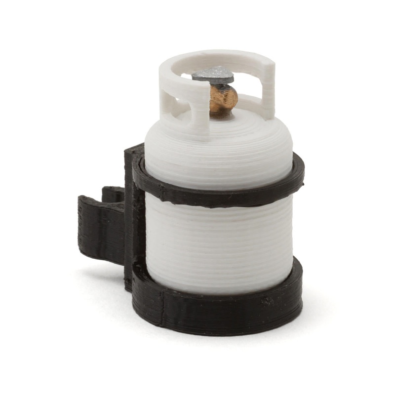 SCALE BY CHRIS SBC024PCE 1/10 5LB Propane Tank w/Cage Clamp Holder (Gatekeeper)