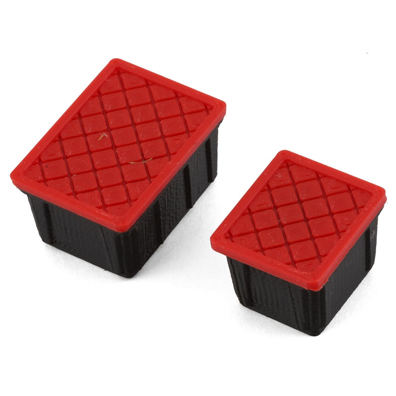 SCALE BY CHRIS SBCTR05 Scale By Chris TRX4M 1/18 Bundle w/Large & Small HD Tote (Black/Red) (Miniature Scale Accessory)