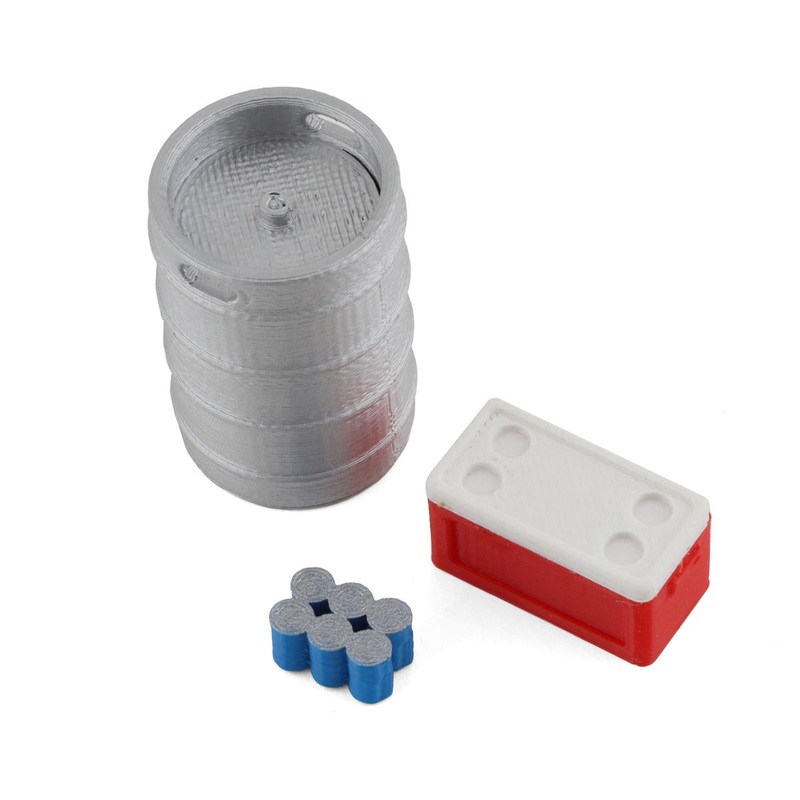 SCALE BY CHRIS SBCTR11 TRX4M 1/18 Bundle w/Keg, Small Red Chest & Blue Six Pack (Miniature Scale Accessory)