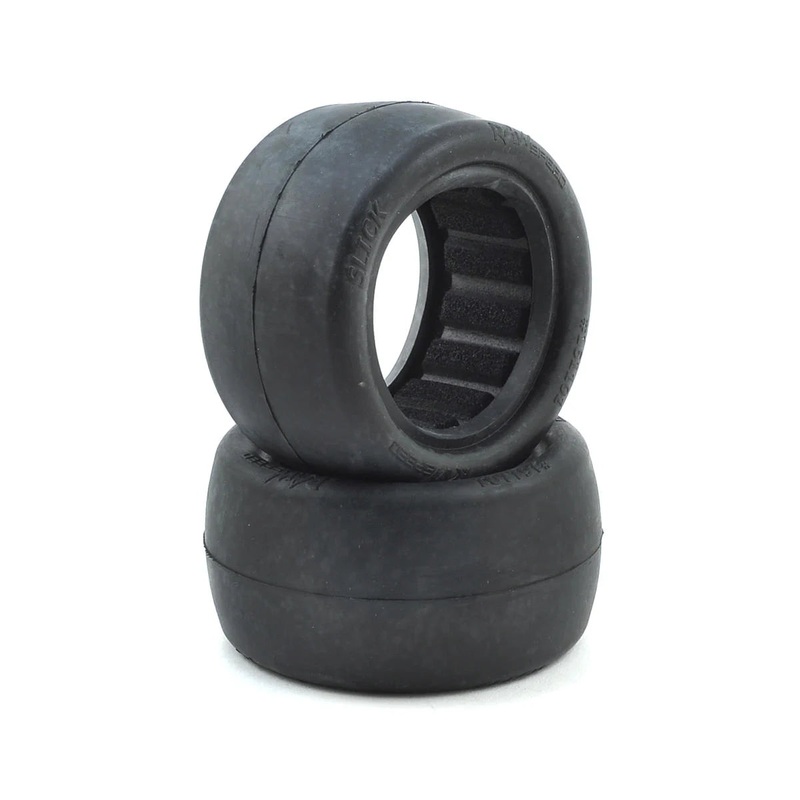 RAW SPEED 161101CB Slick 2.2" 1/10 Rear Buggy Tires (2) (Clay)