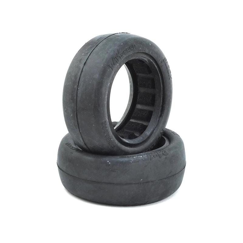 RAW SPEED 161102CB Slick 2.2" 1/10 2WD Front Buggy Tires (2) (Clay)