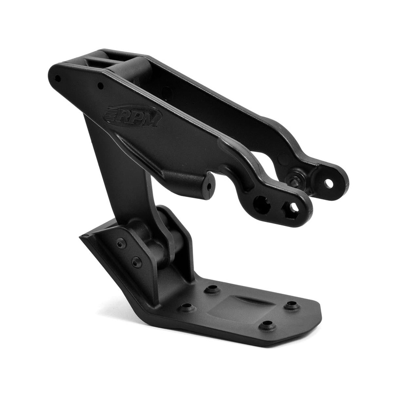 RPM 81802 HD Wing Mount System (Black) for Arrma 6S versions of the Kraton and related models. Replaces wing mounts from AR320347