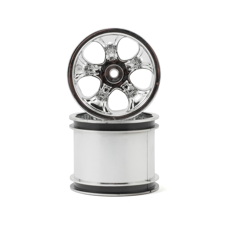 RPM 82123 Bully 2.2 Truck Wheels Traxxas Electric Front/Nitro Rear Chrome