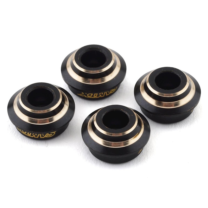 SAMIX END-4047 Element Enduro Brass Spring Cups Black (4)