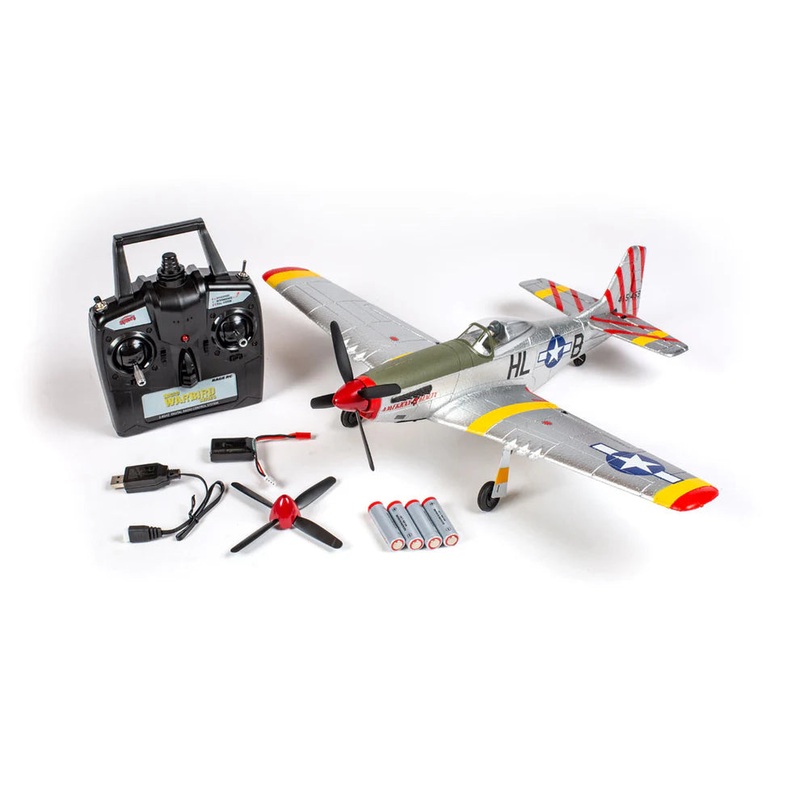 RAGE RC RGRA1600 A1600 - P-51D Mustang 500mm Brushless RTF Warbird with PASS (Pilot Assist Stability Software) System