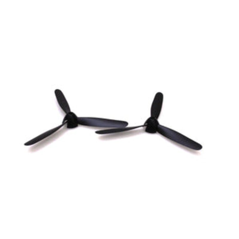 RAGE RC RGRA1337 3-Blade Propeller & Spinner Set (2); Bf 109