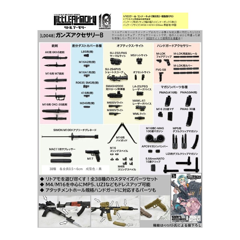 LittleArmory TomyTec  Gun's Accessories B