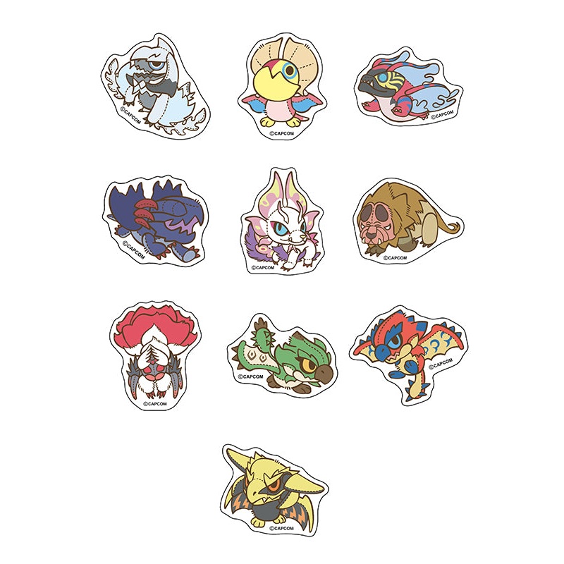 MONSTER HUNTER CAPCOM CHIBI STYLE Die-cut Sticker