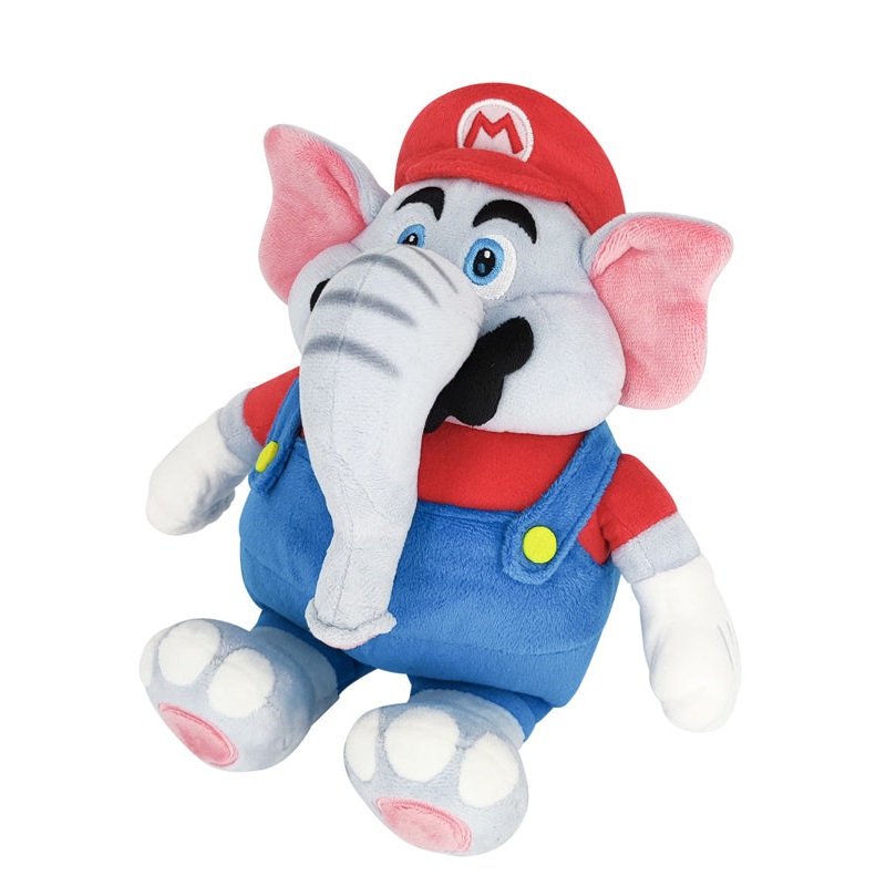 Super Mario Bros. Wonder Sanei-boeki SMW01 Elephant Mario Plush (S Size)