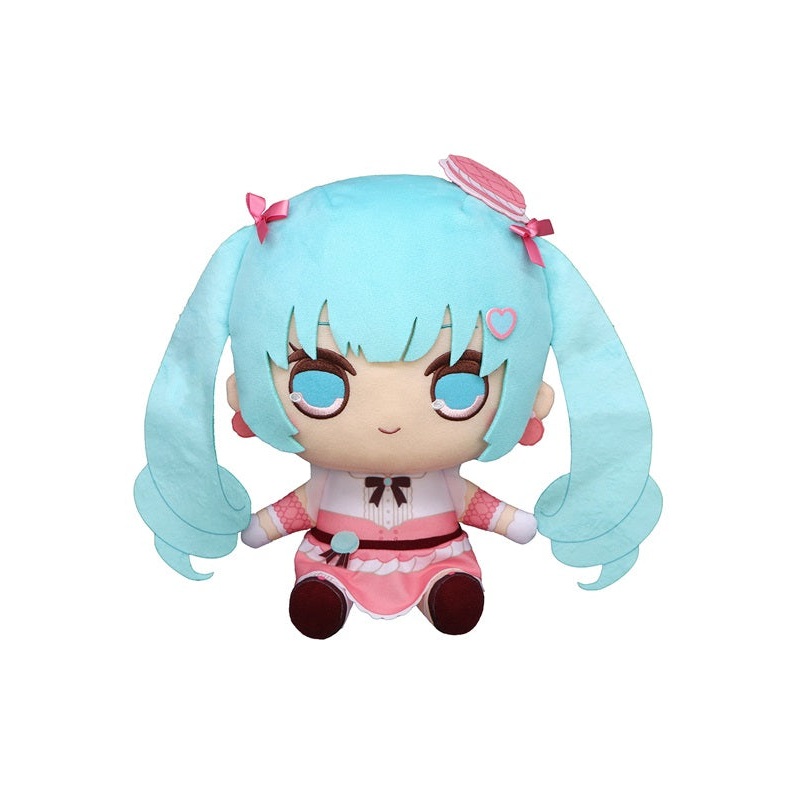 Hatsune Miku FuRyu KYURUMARU Big Plush Toy Macaroon