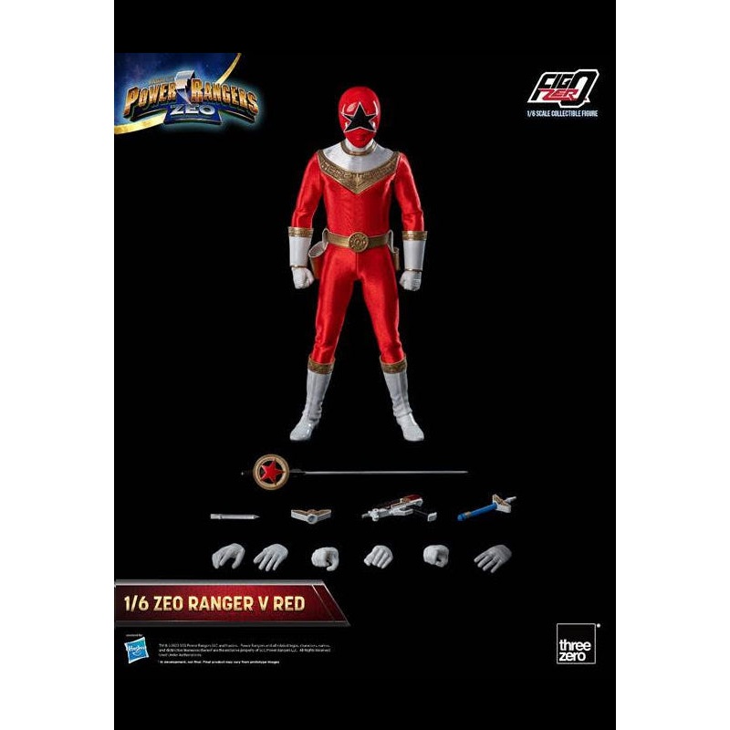 Power Rangers Zeo threezero FigZero 1/6 Zeo Ranger V Red