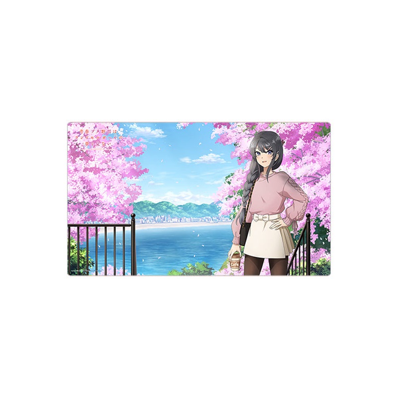 Rascal Does Not Dream Curtain Tamashii Original Illustration Rubber Mat Sakurajima Mai / Cherry Blossoms