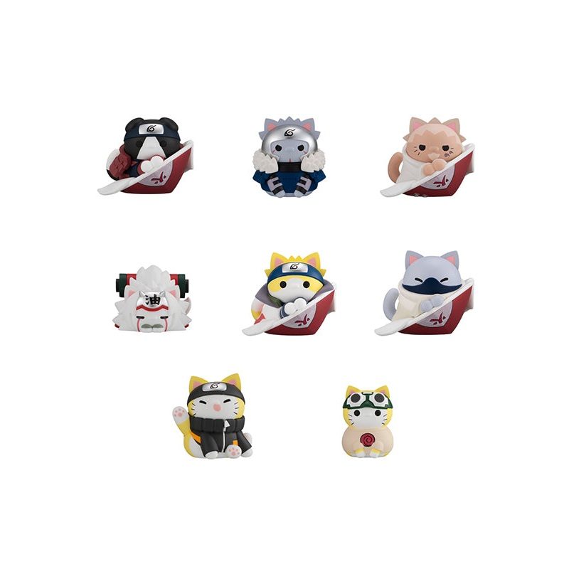 Naruto Shippuden MEGAHOUSE MEGA CAT PROJECT NyarutoThe bond between master and disciple ver.(1-8pc)