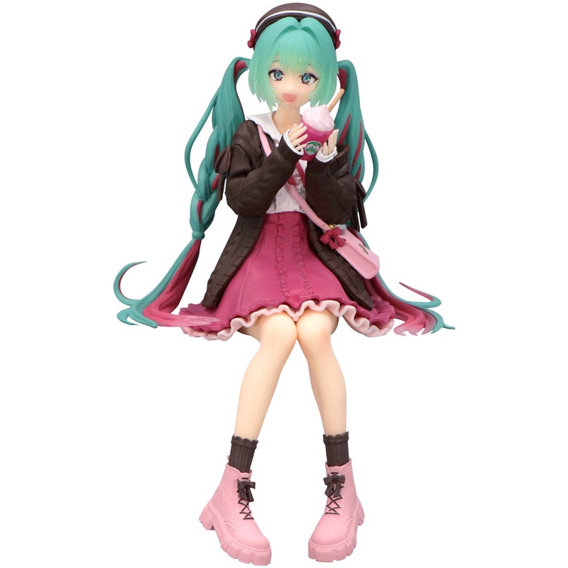 Hatsune Miku FuRyu Noodle Stopper Figure Autumn Date Pink Color ver.