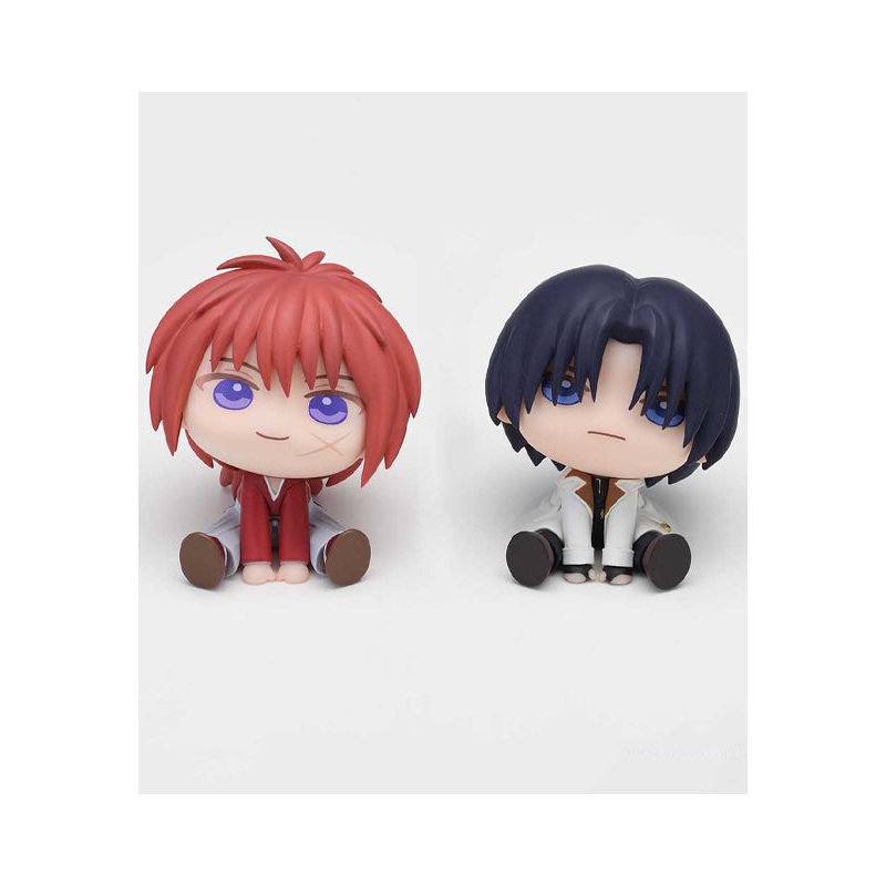 Rurouni Kenshin SEGA QyuruMe TV Anime Mini Figure Kenshin Himura  Aoshi Shinomori (EX)