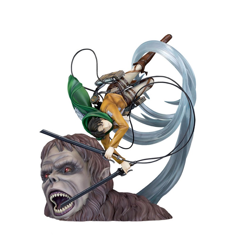 Attack on Titan PROOF Figure Levi vs Beast Titan Ver.