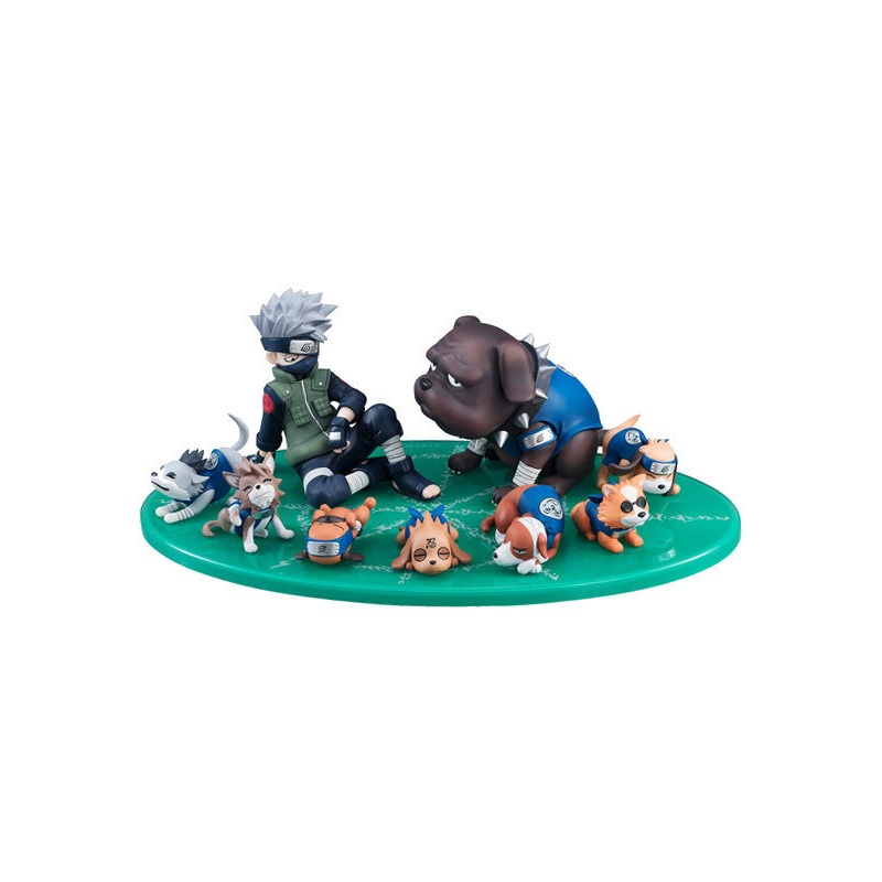 NARUTO MEGAHOUSE G.E.M. SERIES GAIDEN! KAKASHI & NINKEN(NINJA DOG) SET