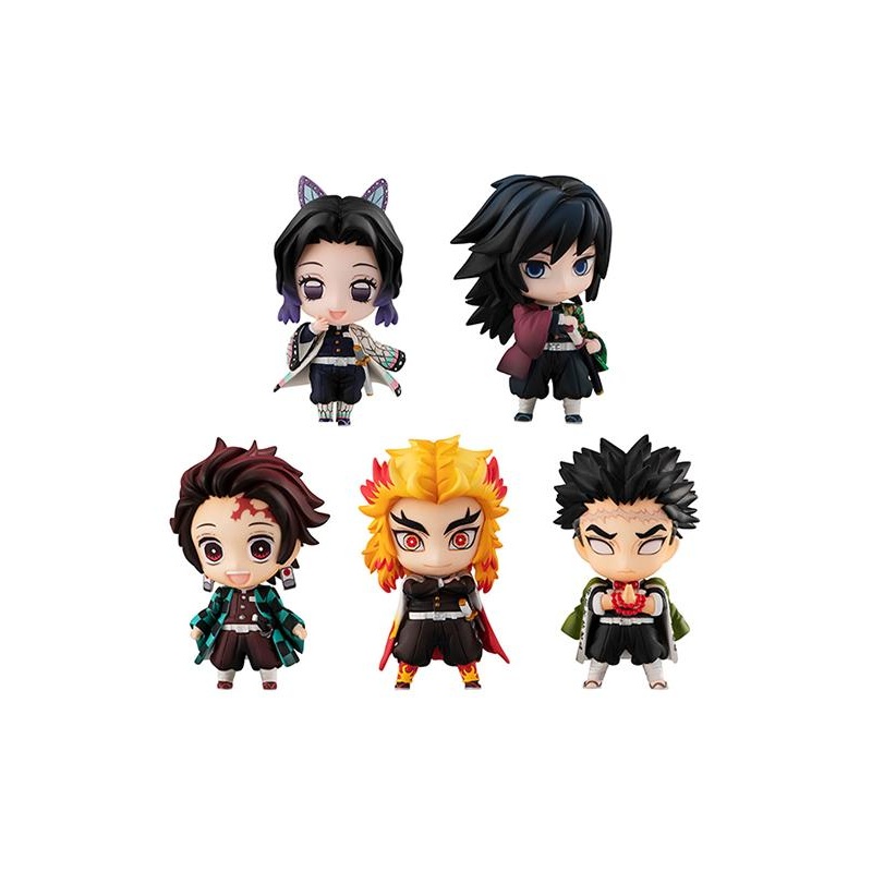 Demon Slayer MEGAHOUSE Tanjiro & the HASHIRAs Mascot set A repeat