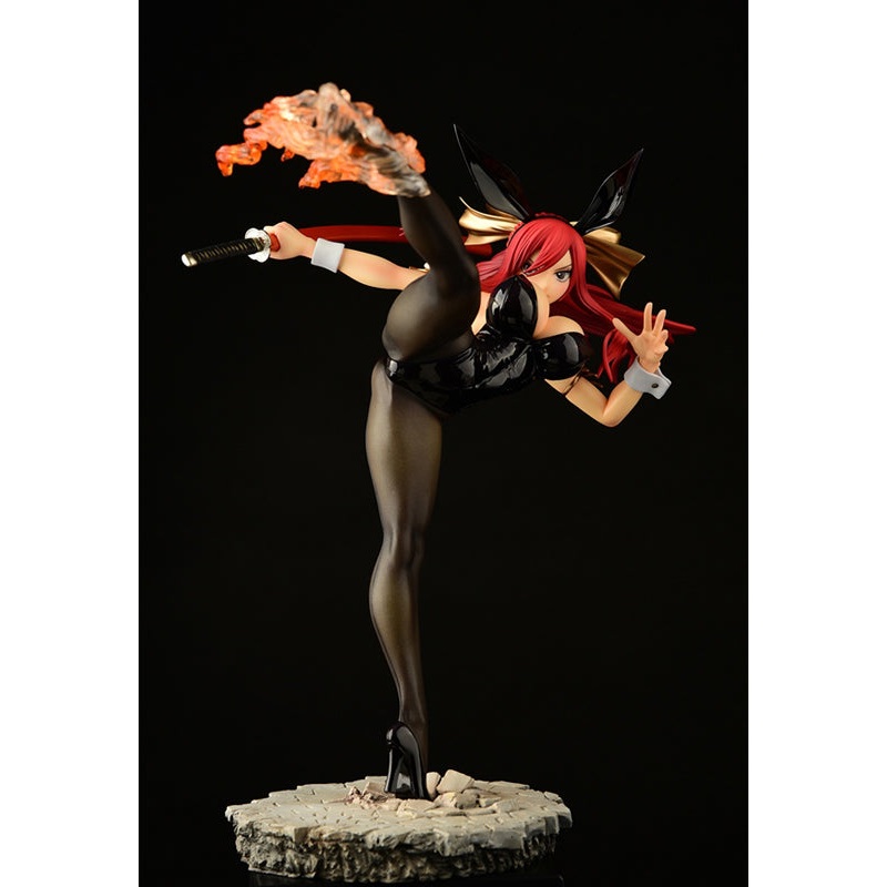 FAIRY TAIL Orcatoys Erza Scarlet  HIGH KICKver. Black Bunny