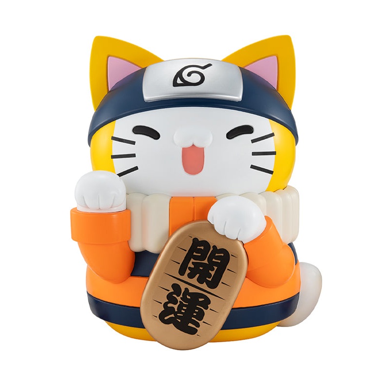 NARUTO MEGAHOUSE MEGA CAT PROJECT Nyanto! The Big Series Nyaruto Fortune Cats Giant Ver.