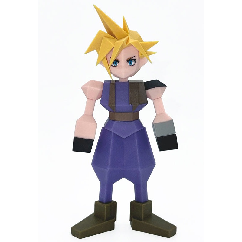 Final Fantasy VII Square Enix Polygon Soft Vinyl Figure Cloud Strife