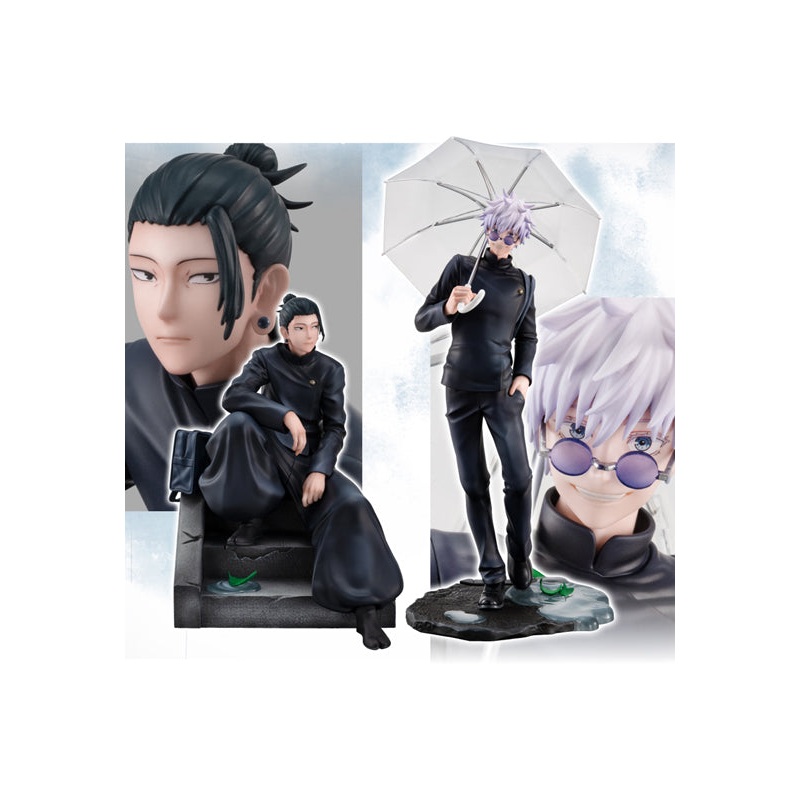 JUJUTSUKAISEN MEGAHOUSE FIGURE Satoru Gojo  Suguru Geto KOSEN ver. set  with gift