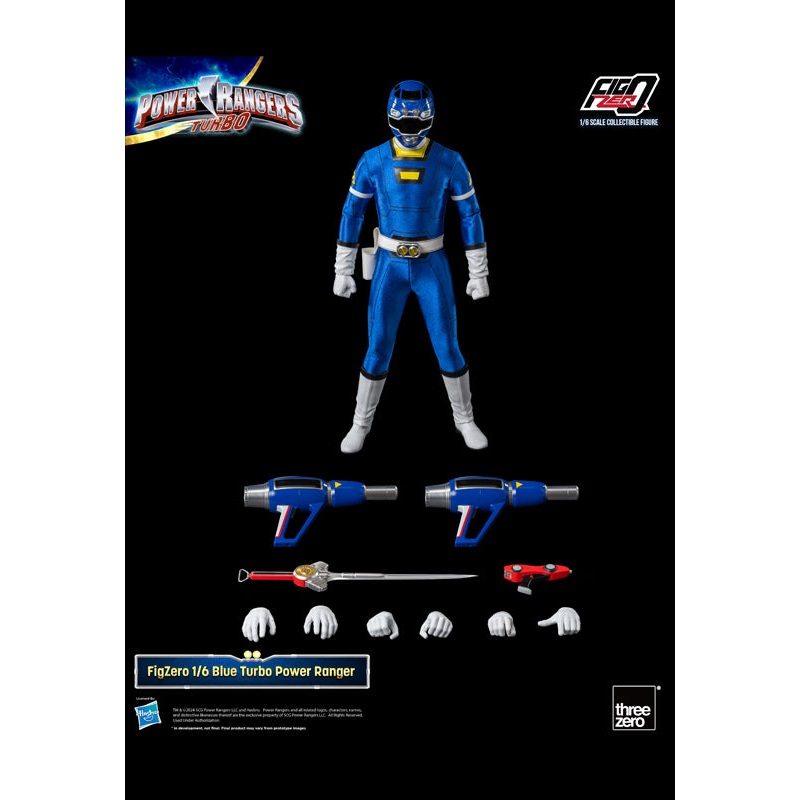 Power Rangers Turbo threezero FigZero 1/6 Blue Turbo Power Rangers