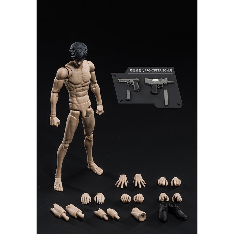 VTOYS x BMS 1/12 SCALE ACTION FIGURE BODY ONE VB003 YELLOW SKIN