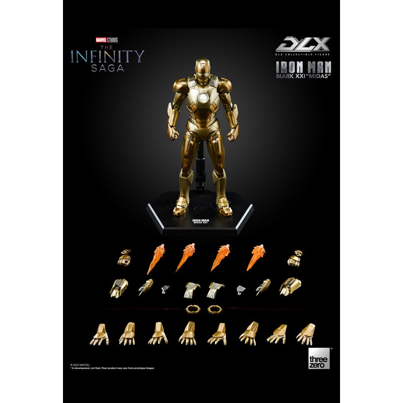 Marvel Studios: The Infinity Saga threezero DLX Iron Man Mark 21 Midas