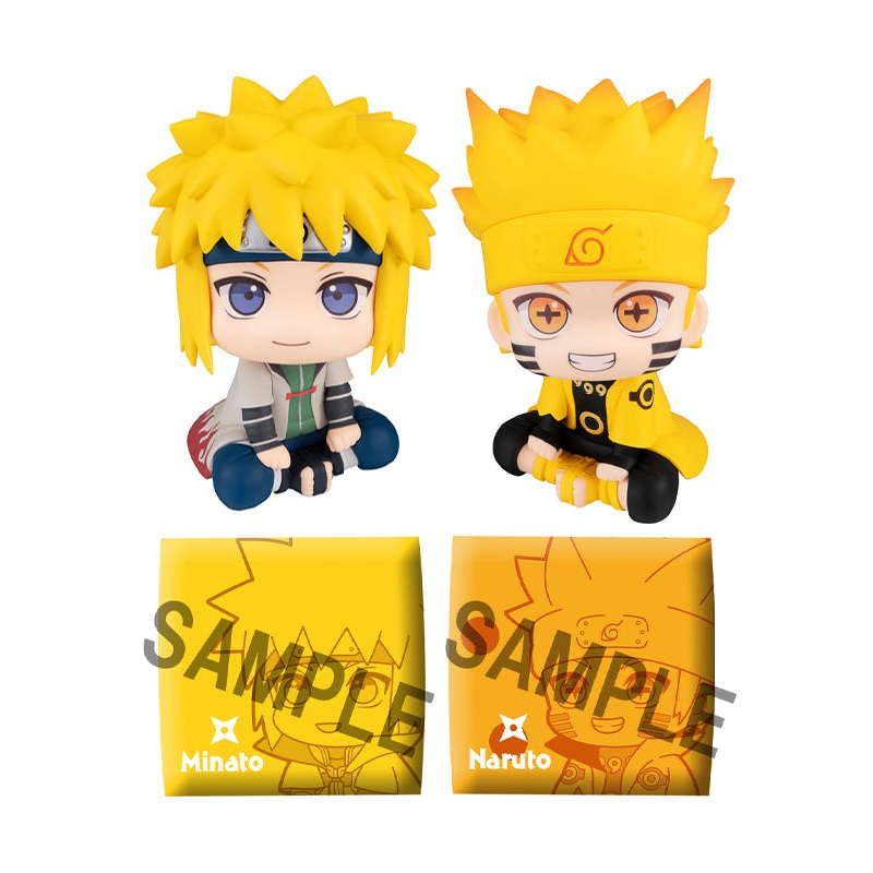 NARUTO Shippuden MEGAHOUSE Lookup Naruto Uzumaki Six Paths Sage Mode & Minato Namikazewith gift