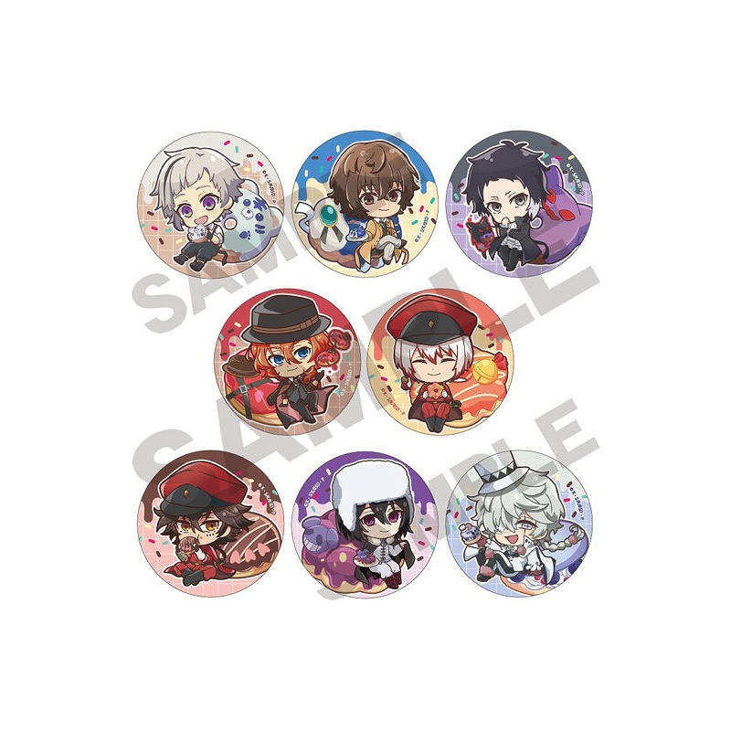 Bungo Stray Dogs Crux Trading Can Badge Chara Peko Donut (1 Random)