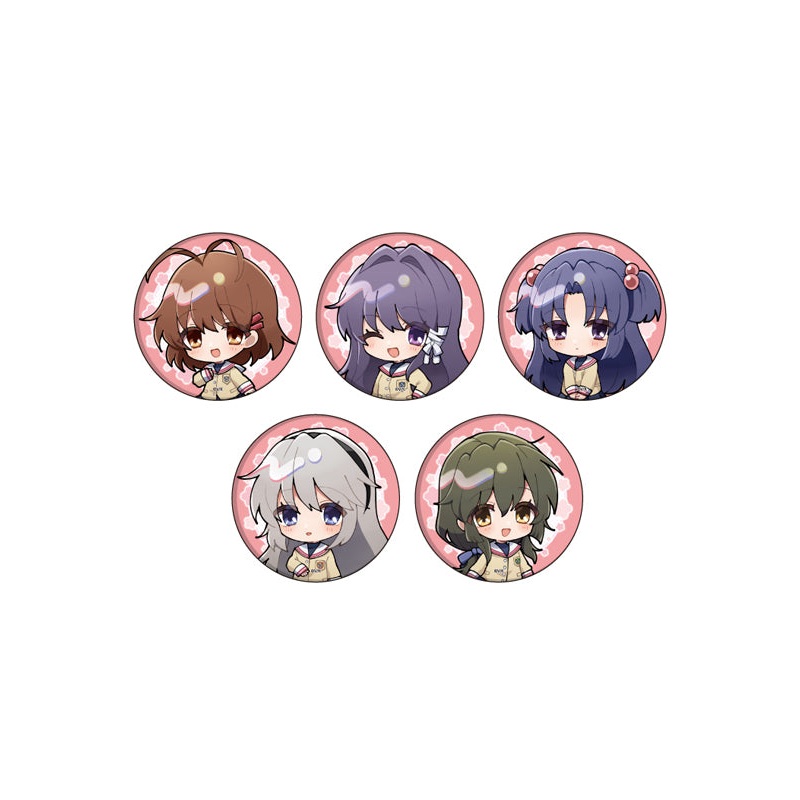 CLANNAD Can Badge 01 Mini Character Illustration