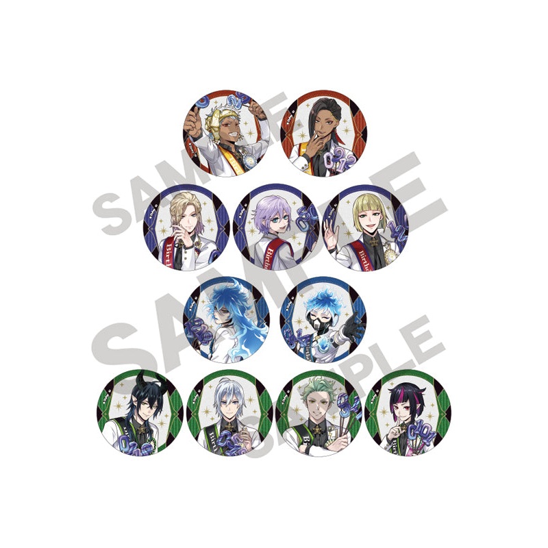 Disney Twisted Wonderland Crux Trading Glitter Can Badge Vol.2 Omekashi Birthday (1 Random)